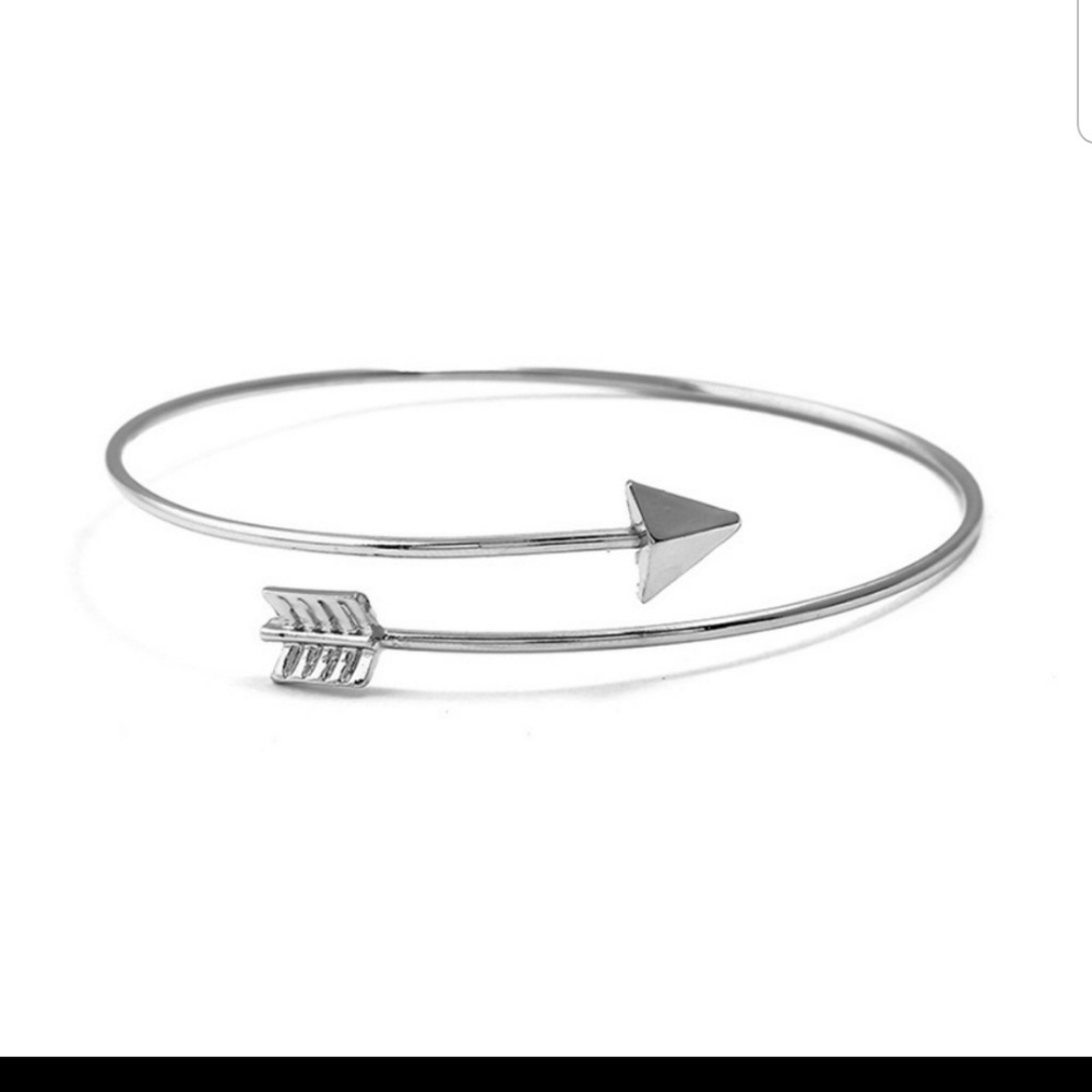 Silver arrow wrap bracelet